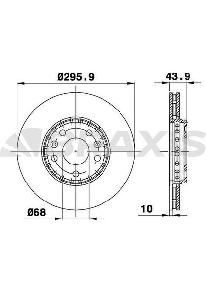 Fren Diski Ön Scenıc Laguna Latıtude Megane Iıı 1,2 / 1,4 16V / 1,5dcı / 1,6 / 2,0 16V / 2,0dcı 296MM 5 Bıjon