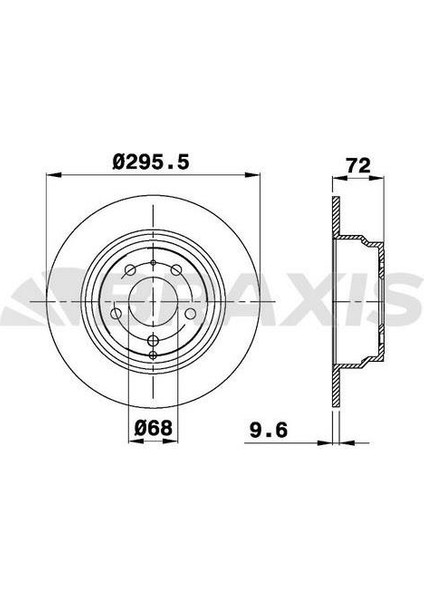 Fren Diski Arka Havalı Volvo 850 91 96 C70 97 05 S70 97 00 V70 97 00 XC70 97 02