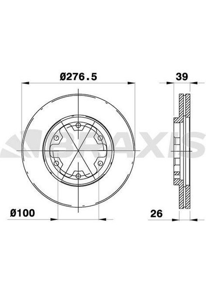 Fren Diski Ön Nıssan Terrano Pıck Up Pathfınder (277X26X6DLXHAVALI)
