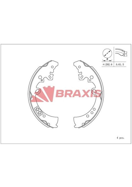 Fren Balatası Arka Kampana Typ Hılux Vıgo 06> (KUN25 26 35)