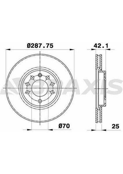 Fren Diski Ön (5 Bıjon) Vectra B Speedstar