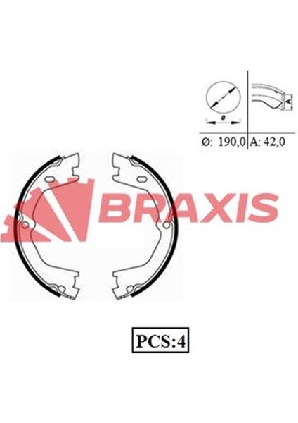 Arka Fren Pabuclu Balata Daıly I Iı Iıı Iv V Vı 99> Mascott (90)(110)(120) 190-42