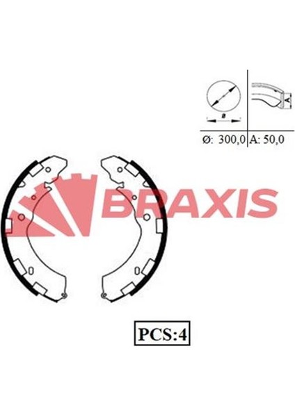 Arka Fren Balatası Pabuc L200 05>