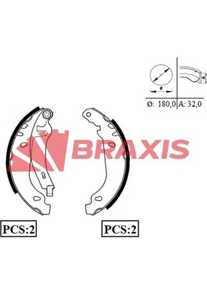 Arka Fren Balatası Pabuc P306 Sedan / Hb Xsara 1.4 1.6 1.8 1.8d 1.9d 1.5 Dızel (97 00)