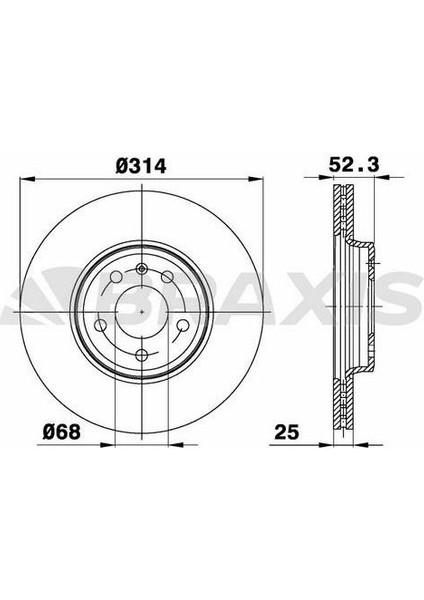 Fren Diski Ön Havalı A4 8ec 2,0 Tdı 06 A4 8k2 A4 Avant 8k5 1,8 Tfsı / 1,8 Tfsı Quattro / 2,0 Tfsı / 2,0