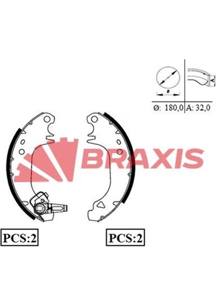 Arka Fren Balatası Pabuc P106 Saxo Abssız