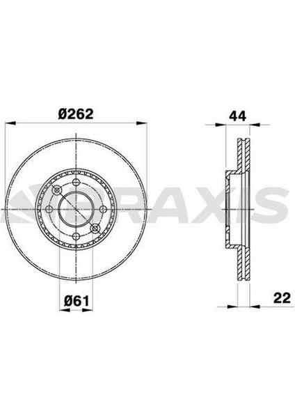 Fren Diski Ön Havalı Laguna I Megane I Safrane 1.6 / 1.8 / 1.9 / 2.0