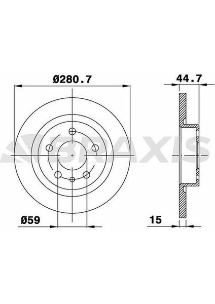 Fren Diski Ön Havalı Alfa 147 / 156 1.6 / 1.8 / 1.9