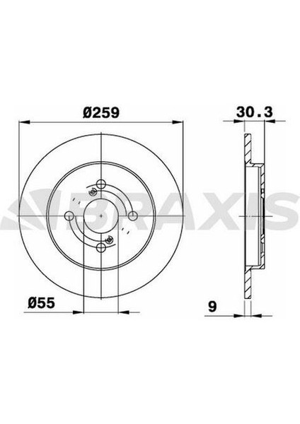 Fren Diski Arka Duz Yarıs Iı 06>11 260X4
