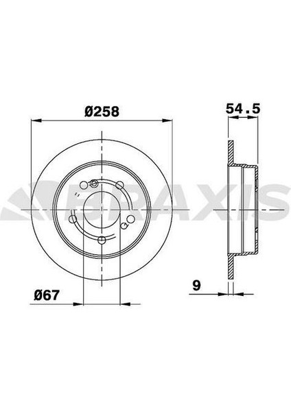 Fren Diski Arka W202 93>00 W124 93>95 C124 93>97