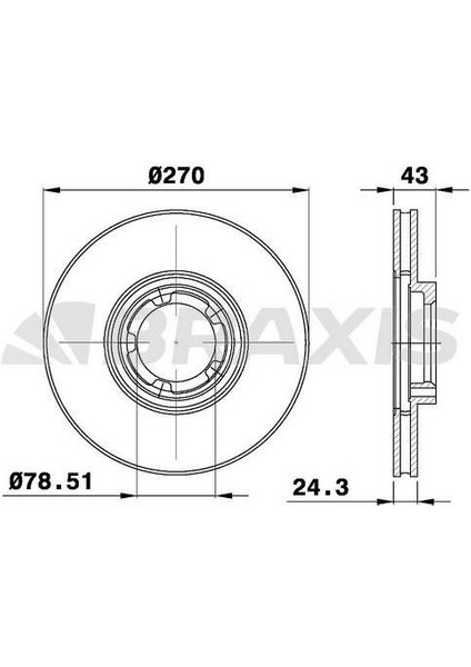 Fren Diski Ön Havalı Transıt Tourneo Transıt 2,0 / 2,4 / 2,5d / 2,5td 94>00 15 Jant