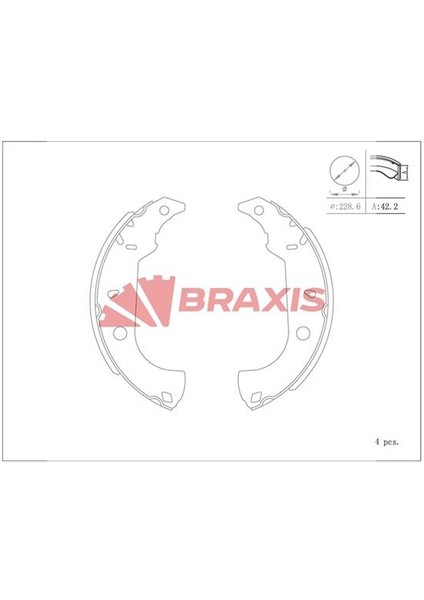 Fren Balatası Arka Kampana Tempra Sw Marea 96>02 / 145 94>96 146 94>01 228×42