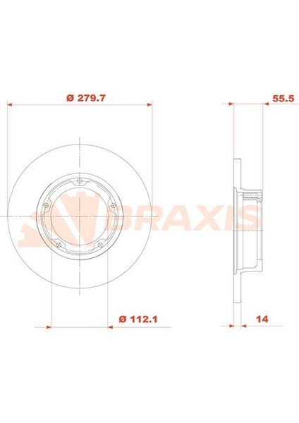 Fren Diski On J9 Duz 280MM