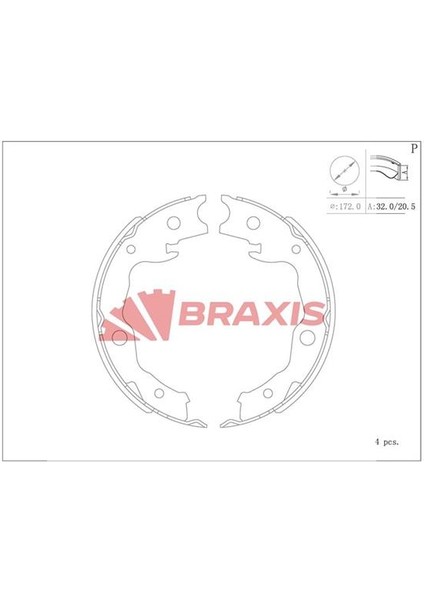 Kampana Balata Qashqaı J10 x Traıl 07> 13 Juke F15 10> / Koleos I 08> / Rav 4 06>