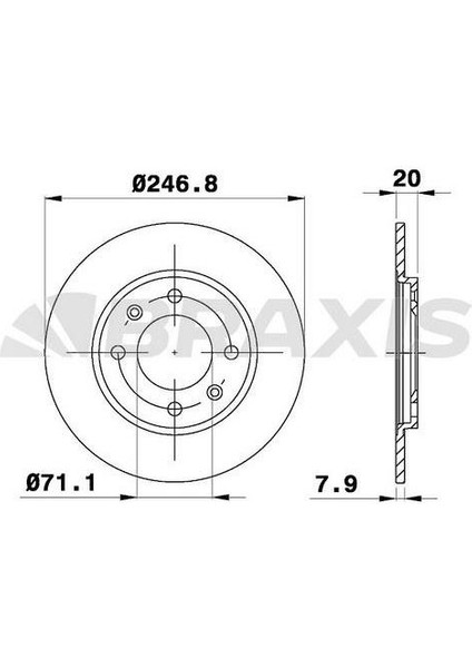Fren Diski Arka Peugeot 205 309 Iı 1.6ı 1.9ı