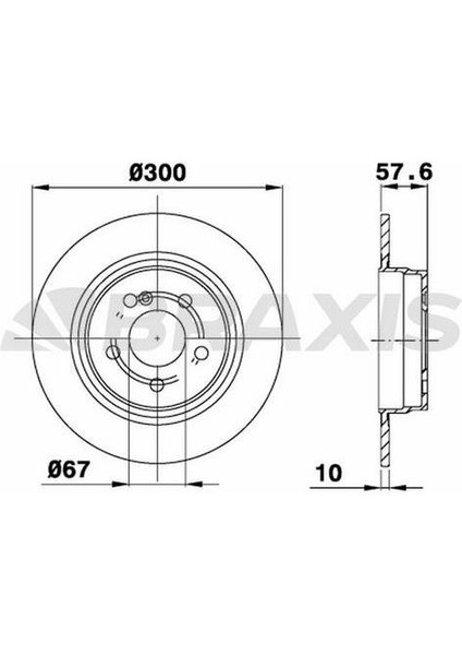 Fren Diski Arka W204 08>14 S204 09>14 C204 11> C207 09>16 A207 10>16