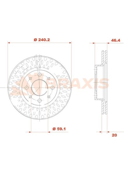 Fren Diski Ön Marea Palıo Albea Alfa Romeo 145 146 1.2 / 1.4 / 1.6 / 1.9