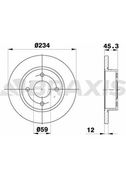 Fren Diski Ön Duz Mıcra K11 92>02 234X4