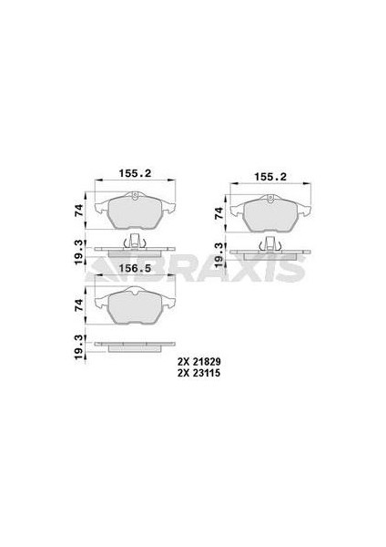 Ön Fren Balatası Vectra B X20XEV