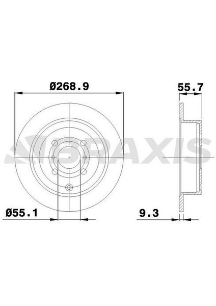 Fren Diski Arka Toyota Prıus Yarıs Verso Corolla