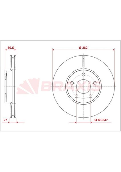 Fren Diski Ön Yenı Kasa Focus Iv 18>