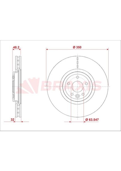 Fren Diski On F-Pace (X761) Xe (X760) Xf (X260) 15>18