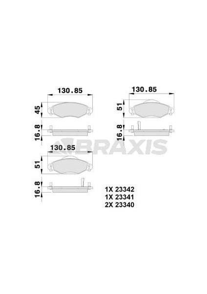 Ön Fren Balatası Yarıs 03>10 Vvtı 1.4 1.5 D4D