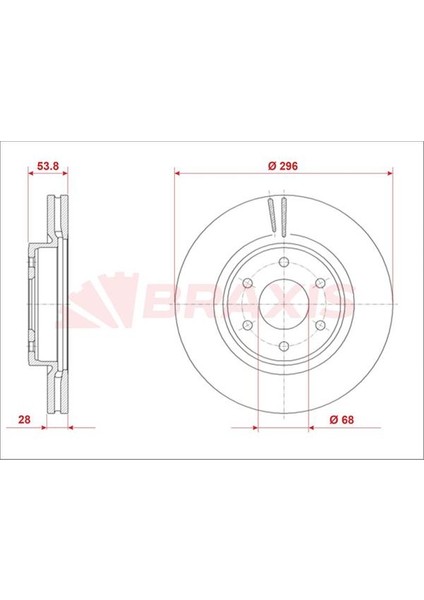On Fren Diski Nıssan Navara 2.3 Dcı D23 Kasa 2015-> 4x4