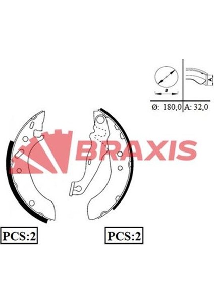 Arka Fren Balatası Pabuc Escort Vıı 95>00 1.4 / 1.8td / 1.6 16V Fıesta Iv 1.25 / 1.3 / 1.4 16V 95>02