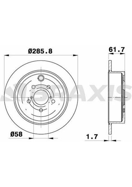 Fren Diski Arka Subaru Forester Impreza Legacy