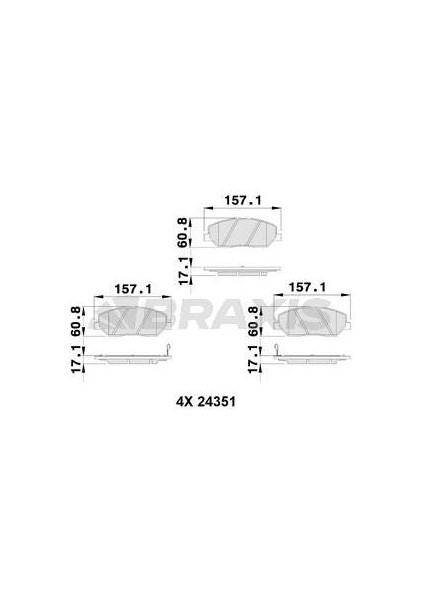 Ön Fren Balatası Hyundaı Santafe 06 13 Kıa Sorento 09> Korando 10>