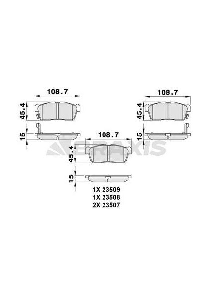 Ön Fren Balatası Daıhatsu Suzu Sırıon Cuore Ignıs
