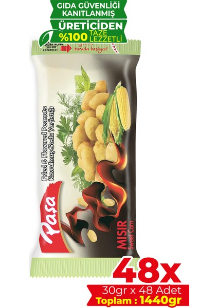 Mısır Soslu Yer Fıstığı 30 gr x 48 Adet 1440 gr