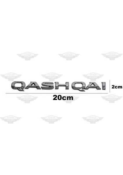 Yazı Qashqai 14-17 Arka (Qashqai Yazısı)