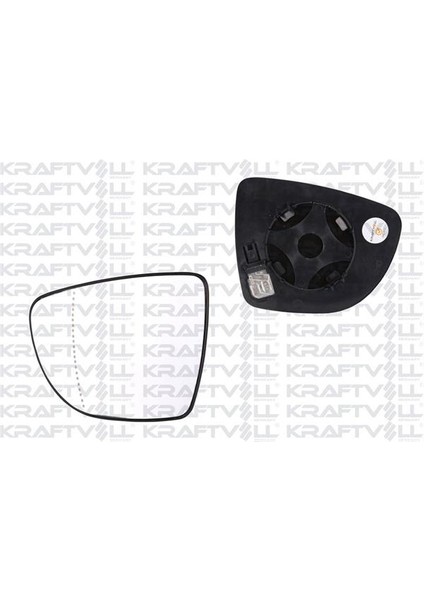 Dıs Dıkız Ayna Camı Elektrıklı Isıtmalı Asferık Camlı Sol Clıo Iv 12->