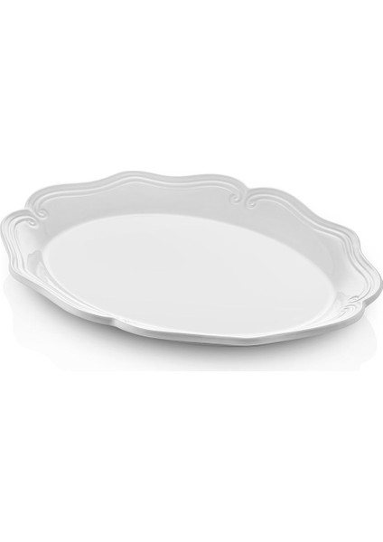 Elite Grande Servis Tabağı Beyaz 41X32 cm 1 Adet