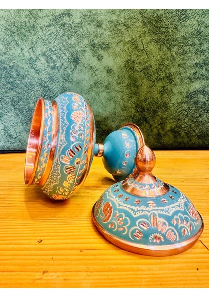 Elite El Yapımı Bakır Ayaklı Salon Şekerlik 20CM 1 Adet