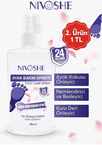 Ayak Kokusu Giderici Önleyici Sprey Ayakkabı Kokusu Giderici Önleyici Sprey Ayak Kokusu Spreyi50ML
