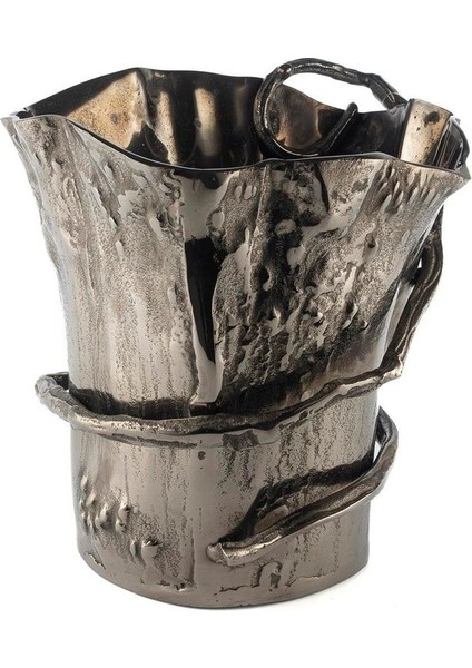 Elite Gümüş Siyah Kovası 32X27X34CM 1 Adet