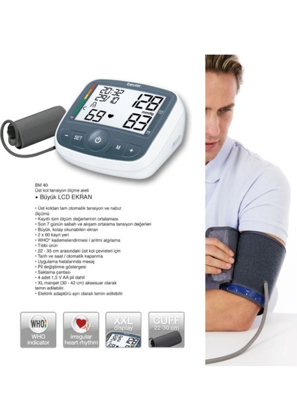 Bm 40 Adaptörlü Tansiyon Aleti modelleri