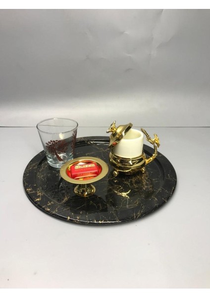 Elite Gold Kahve Yanı Lokumluk,makaronluk,şekerlik,sunum,kahve,ikramlık,damat Kahve Sunum 1 Adet fırsatları