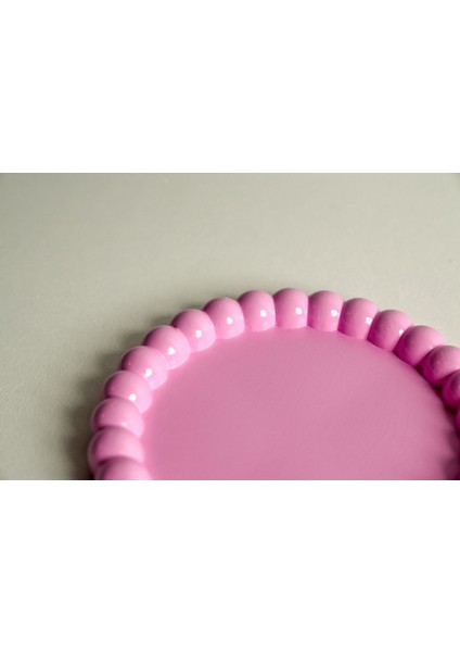Elite Dekoratif Pembe Bubble Tabak Seti (2'li) 1 Adet