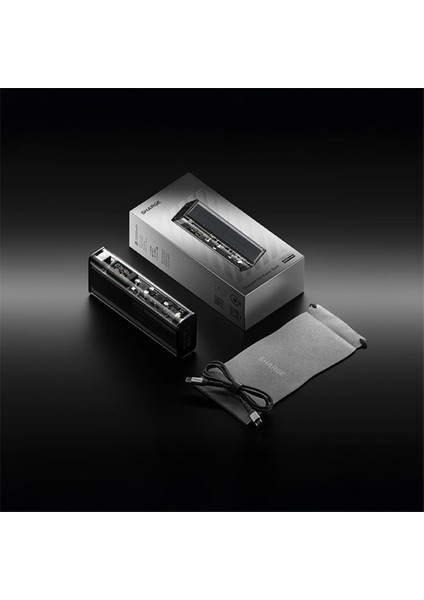 140W - Yüksek Güçlü ve Şeffaf Tasarımlı Powerbank - Gümüş