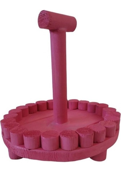 Elite Ahşap Çam Ağacı Pembe Şekerlik Çikolatalık Meyvelik 1 Adet modelleri
