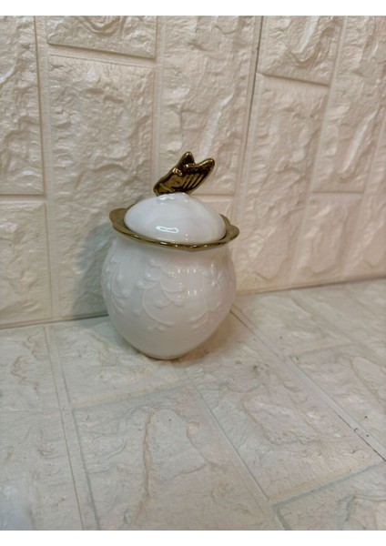Elite Lüx Gold Line Porselen Şekerlik 10X8 cm 1 Adet