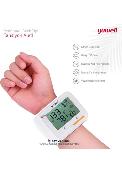 Bilek Tipi Elektronik Tansiyon Aleti YE8600A fiyatları
