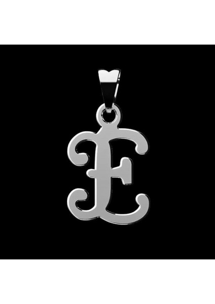 925 Ayar gümüş kolye Harf E SM6034