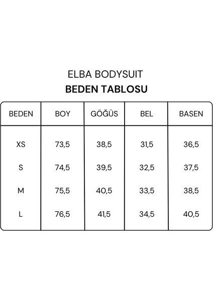 Elba Bodysuit modelleri