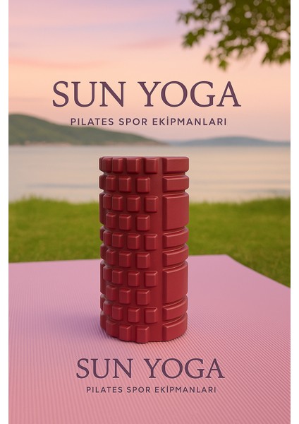SUNYOGA Foam Roller Masaj rulosu Yoga Fıtness Pilates Yüksek Direnç masaj köpüğü