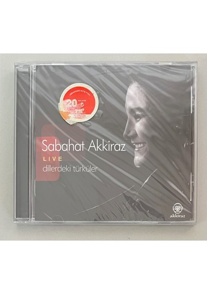 Sabahat Akkiraz Live Dillerdeki Türküler CD (Jelatininde Sıfır Orjnal Dönem Baskı Cd)